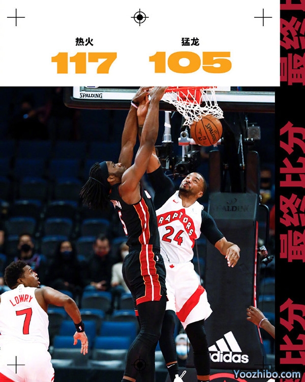 <a href=/lanqiusheji/heat/ target=_blank class=infotextkey>热火</a>以117-105击败了<a href=/lanqiusheji/raptors/ target=_blank class=infotextkey>猛龙</a>