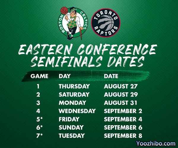 <a href=/lanqiusheji/celtics/ target=_blank class=infotextkey>凯尔特人</a>vs<a href=/lanqiusheji/raptors/ target=_blank class=infotextkey>猛龙</a>次轮对阵表出炉