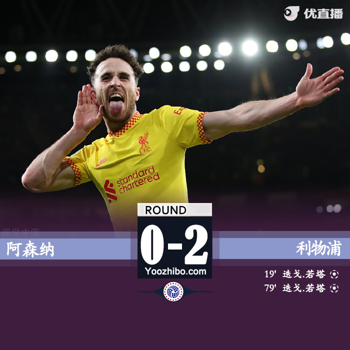 利物浦2-0阿森纳 阿诺德两度助攻若塔